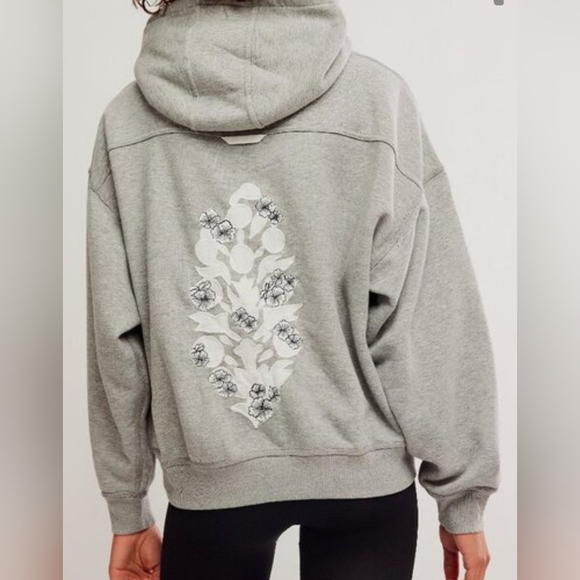 Free People Tops - Free People Movement Final Call Embroidered Logo Hoodie